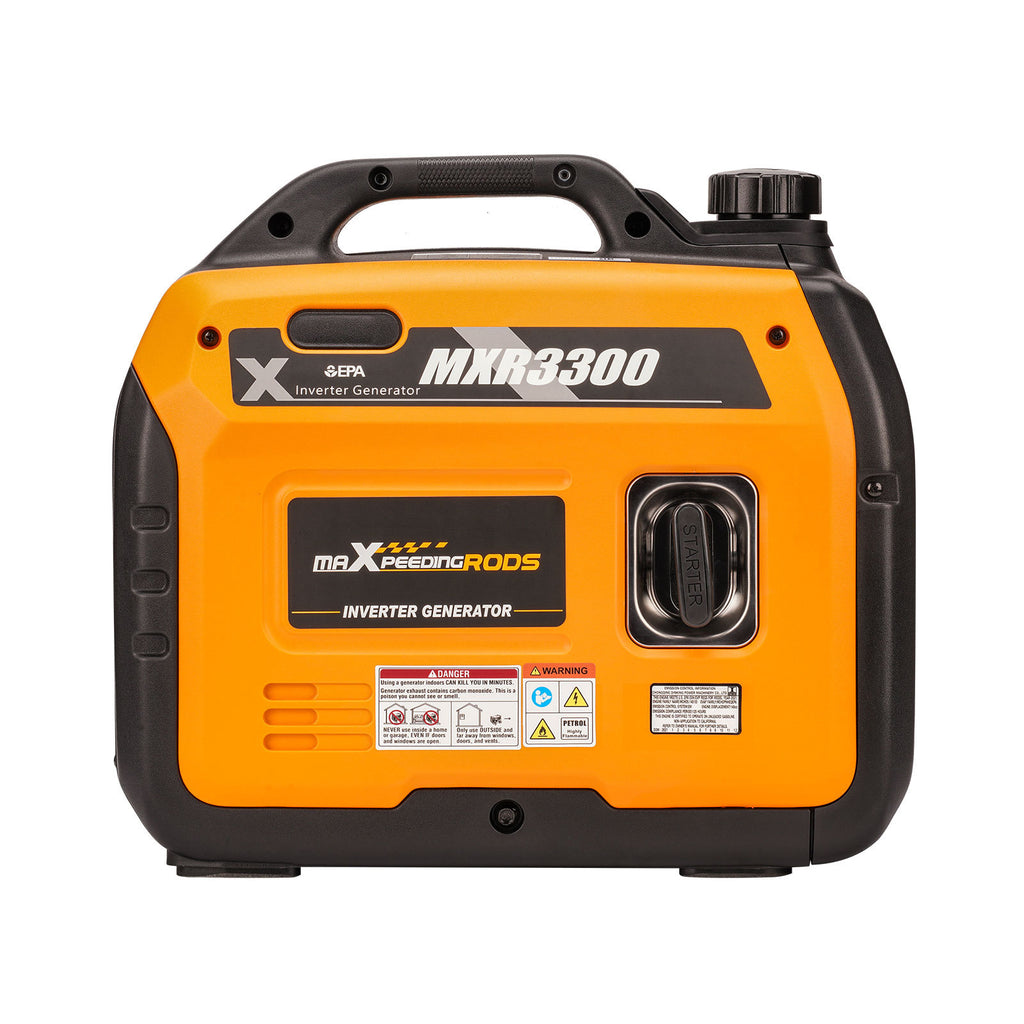 Lightweight Portable Inverter Generator 3500W / 3.5KW Peak 3.0KW Rated 240V DC AC Outlets Outdoor Camping