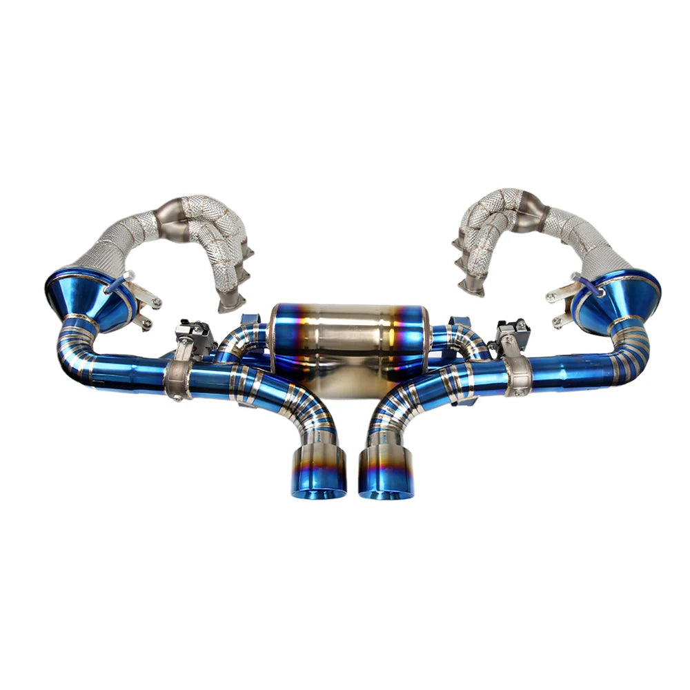 Porsche 911 992 GT3 / GT3 RS 4.0L Equal Length Long-Tube Headers with Titanium Valved Exhaust System