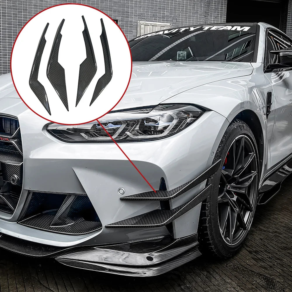 BMW M3 G80 / M4 G82 / G83 2021+ Carbon Fibre Front Bumper Canards / Splitters