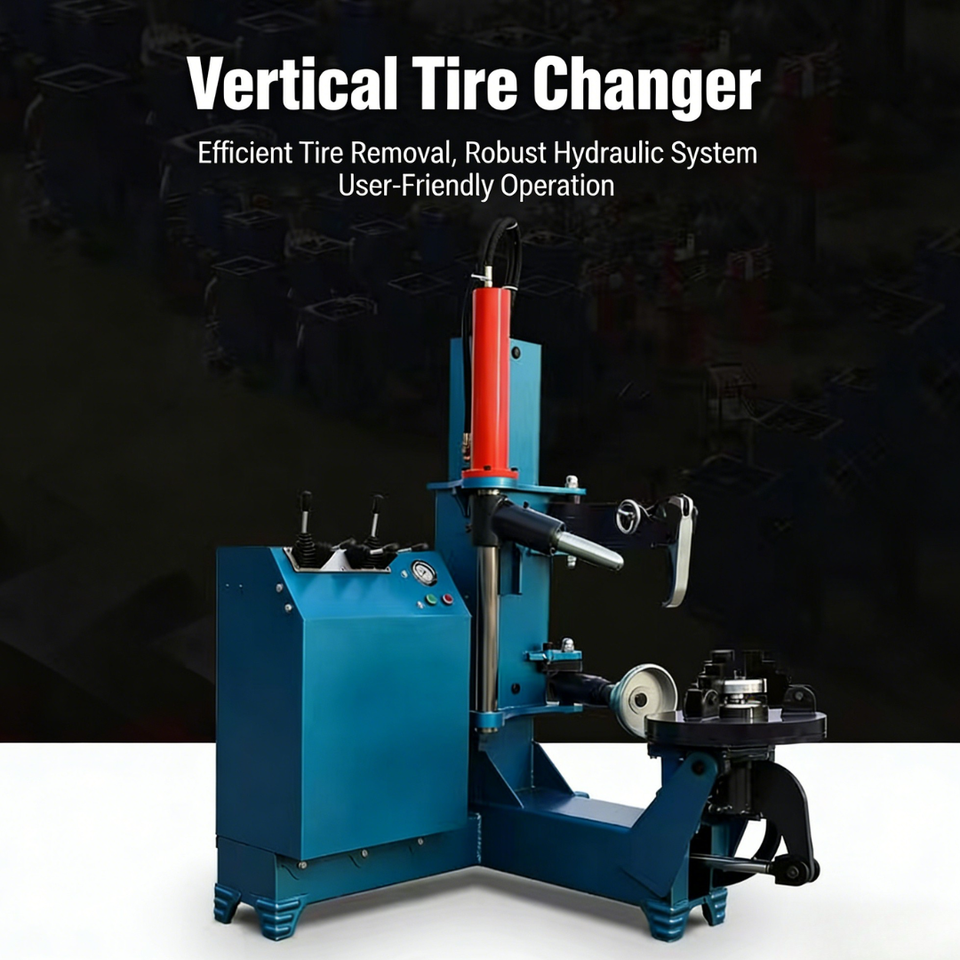 Heavy Duty Vertical Tire Changer, Hydraulic Chuck, Easy Operation, High Efficiency for Garage & Tire Shop Use