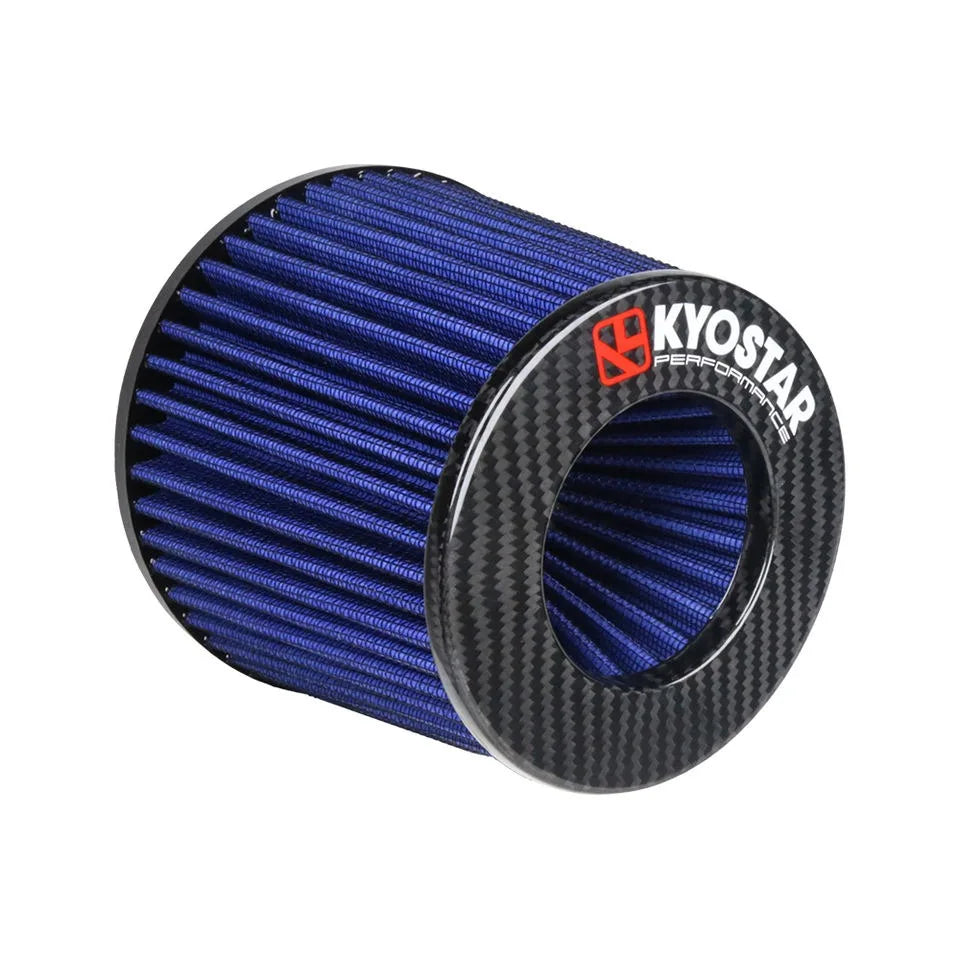Universal 3.5 inch 89 mm Glossy Carbon Fibre Washable Mushroom Cone Air Filter