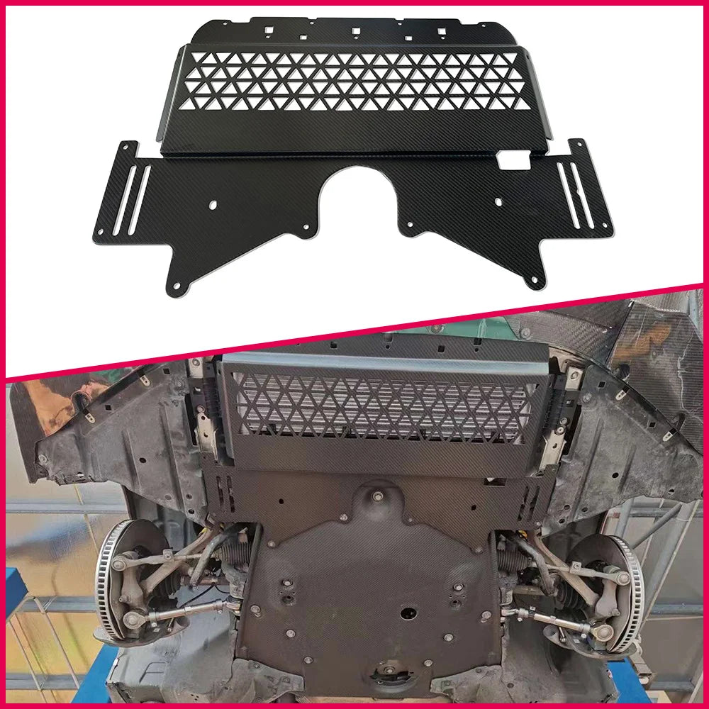 BMW M3 G80 / M4 G82 G83 / M2 G87 2021+ Vented Carbon Fibre Rear Oil Cooler Skid Plate Guard