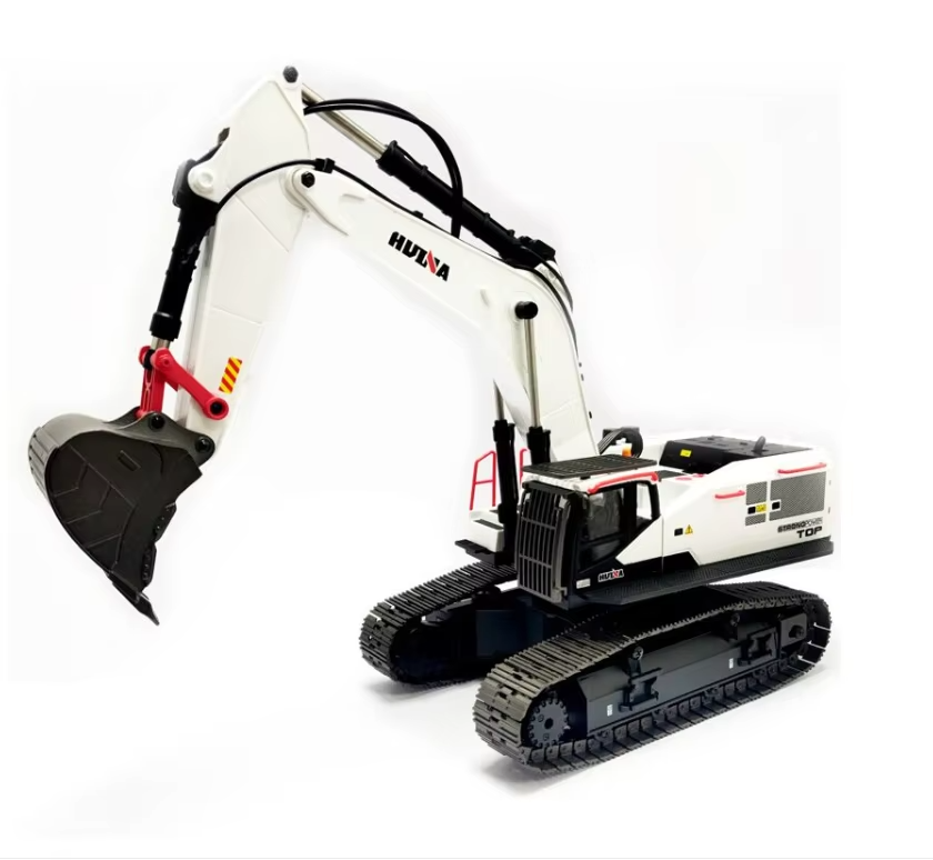 HOT 1/14 HUINA 1594 RC TRUCK CAR Metal Excavator Truck Car Model Remote Control Light Battery Sound Outdoor Toys for Boys Gift