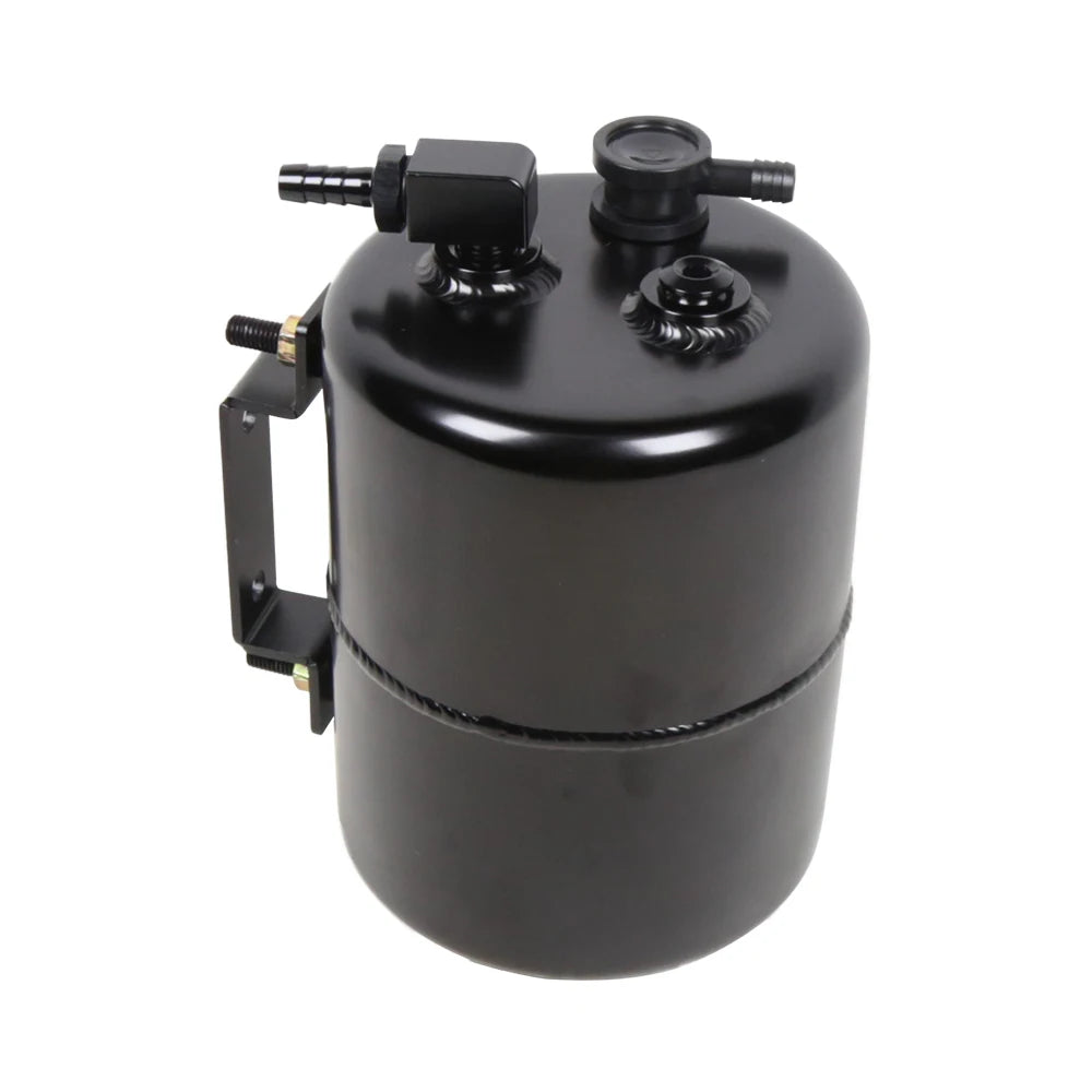 Holden / Ford / Chevrolet Black Aluminium Brake Vacuum Reservoir Tank - Approx. 2 L, 3/8 inch Barb