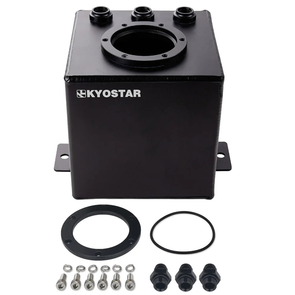 Universal 2L Aluminium Fuel Surge Tank with 6AN Fittings