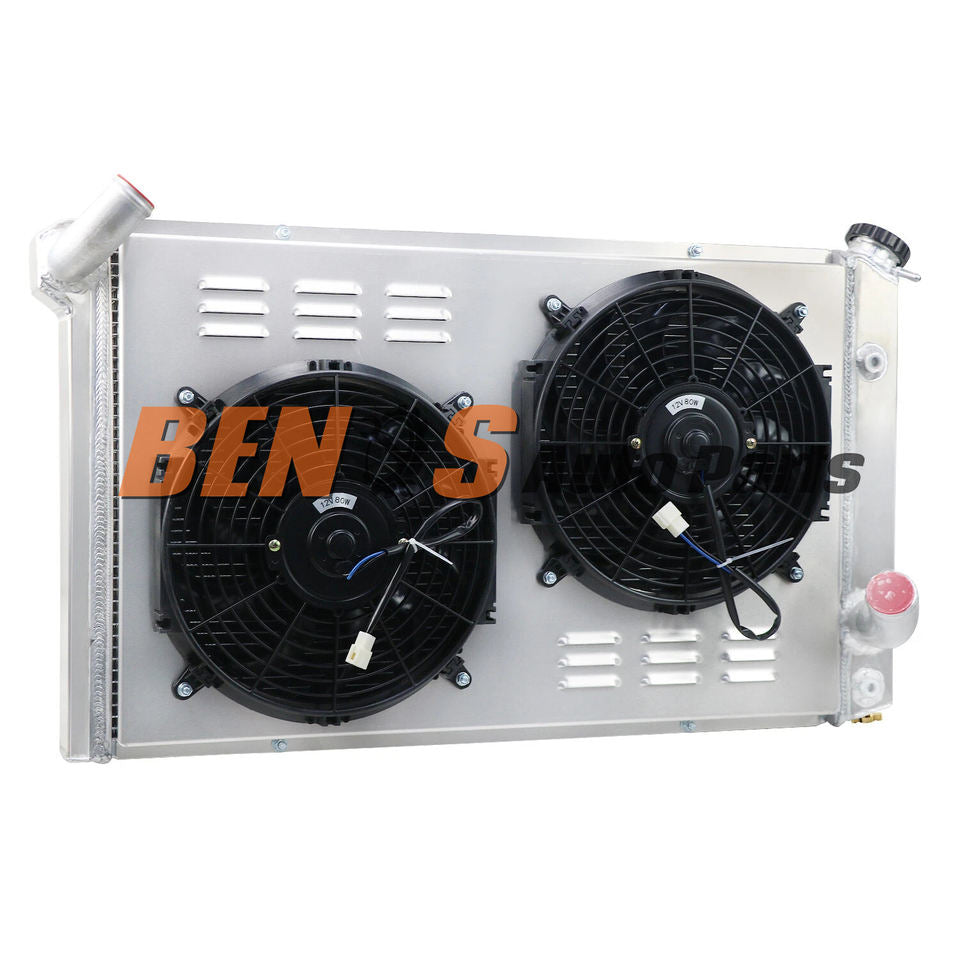 4 Rows Radiator Shroud Fan for Chevy Corvette Stingray C3 5.7L 7.4L V8 1973-1976