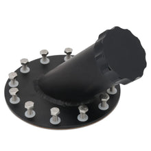 Load image into Gallery viewer, Universal Billet Aluminium Fuel Cell Filler Neck and Cap - 45 Degree, 12 Bolt Flange, 45mm ID