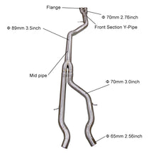 Load image into Gallery viewer, BMW M3 F80 / M4 F82 F83 2014-2020 S55 3.0T Stainless Steel Bolt-On Single Midpipe