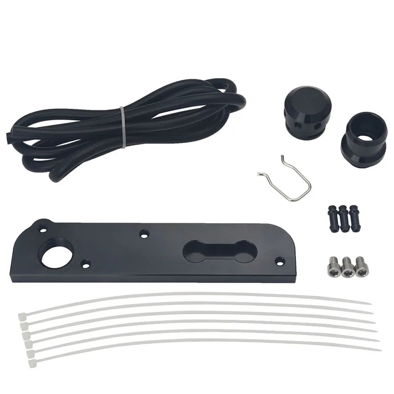 VW Golf GTI / R / Jetta MK5 MK6 & Audi A3 A4 TT 2.0T FSI Billet Aluminium PCV Delete Plate Kit - Black