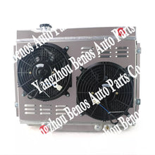 Load image into Gallery viewer, 4 Row Radiator with Shroud Fan and Relay for 1964-66 Ford Galaxie V8