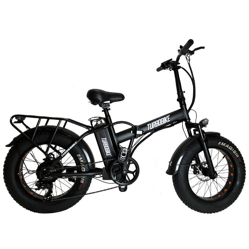 Cargo Electric Bike Factory Direct 48V 500W Folding Fat Tire Cargo eBike with 20 Inch Wheels, 7-Speed Gear System & Electric Bike for Adults