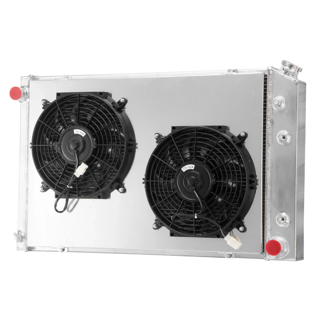 3-Row Radiator Shroud Fan for Chevy C10 C20 C30 K10 K20 K30 GMC K2500 7.4L 1973-1987