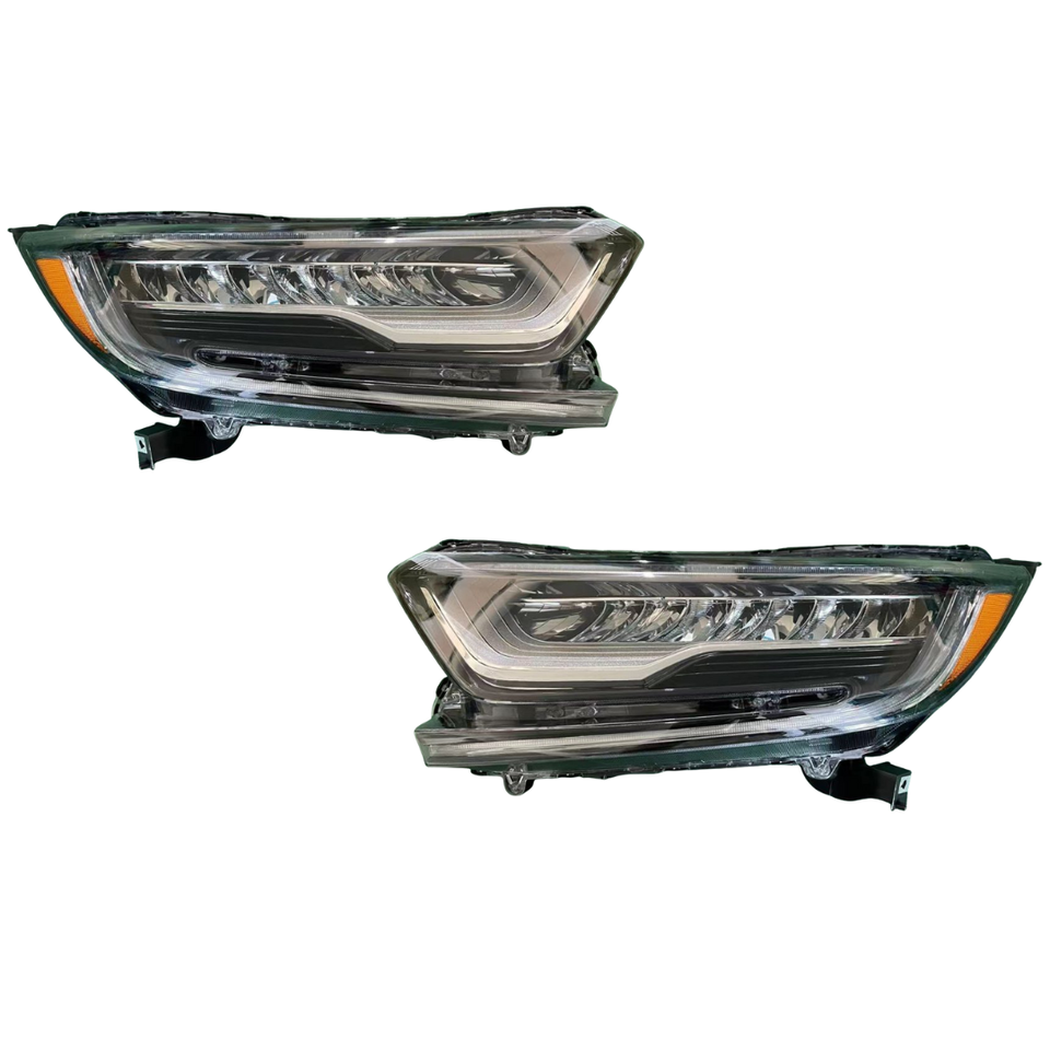 High-Quality Replacement Front Headlights for Honda Civic 2016-2018 - LED Version with Clear Lens