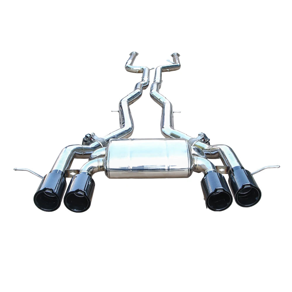 BMW G80 M3 G82 M4 Valved Exhaust System - Titanium Alloy and 304 Stainless, Polished