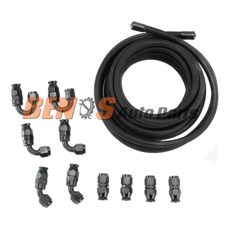 AN6 Fuel Line Kit with PTFE Hose and Swivel Adapter for E85