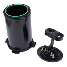 Load image into Gallery viewer, Universal 2.8 Litre Aluminium Fuel Surge Tank for Twin 40 mm Fuel Pumps with 8AN O-Ring Ports