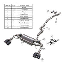 Load image into Gallery viewer, BMW 330i G20 2019+ B48 2.0T Stainless Steel 4-Tip Valved Sport Catback Exhaust System