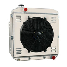 Load image into Gallery viewer, 4 Row Aluminum Radiator &amp; Shroud Fan for Ford F100 F250 F350 Chevy V8 1953-1956