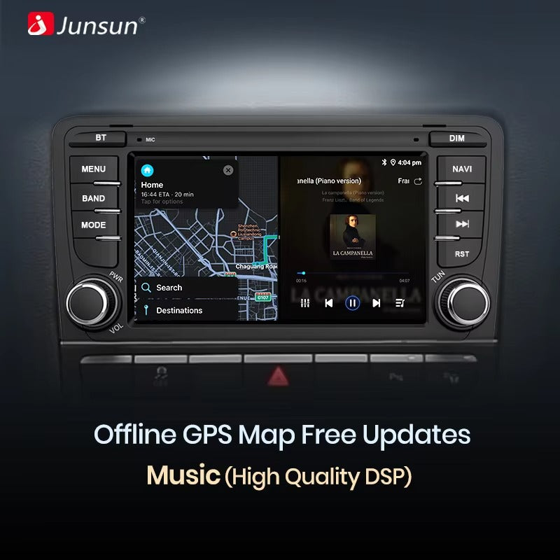 Junsun 7 Inch US Stock Android Auto Radio for Volkswagen VW SEAT Leon Passat B6 B7 Tiguan Touran GOLF POLO GPS Autoradio 1+32GB