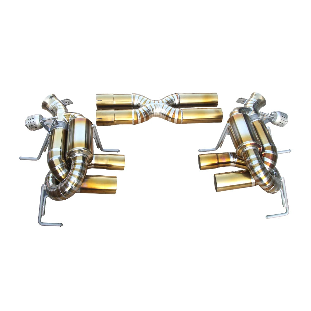 Ferrari F12 Berlinetta / F12 TdF / 812 Superfast / 812 GTS V12 Titanium Exhaust System with Heat Shield