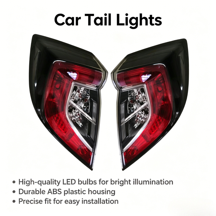 High - Quality Replacement 33500-TET-H01 33550-TET-H01 LED Tail Lights - Red and Clear Lens Design
