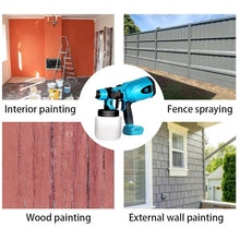 Load image into Gallery viewer, 800ml 800W Cordless Electric Paint Sprayer Spray Gun Airbrush Nozzle Plastic Adjustable Car Spraying for Makita 18V Battery