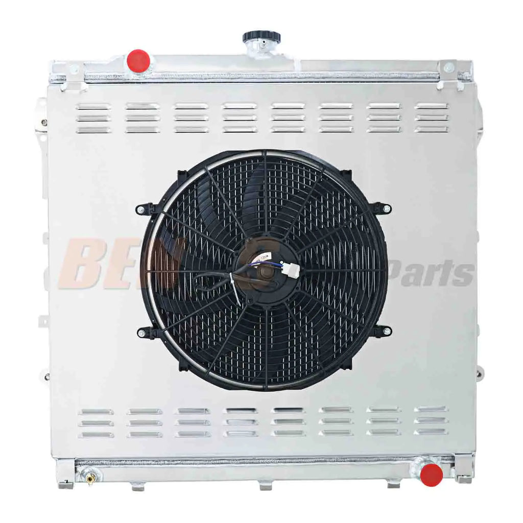 4 Row Aluminum Radiator Shroud Fan for 2007-14 Toyota Tundra Sequoia 4.6L 5.7 V8