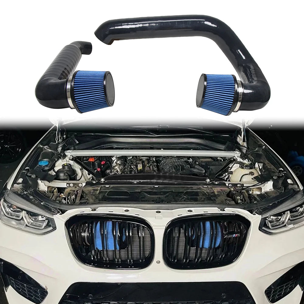 BMW X3 M F97 / X4 M F98 2019-2025 S58 3.0T Front Mount Silicone Cold Air Intake System