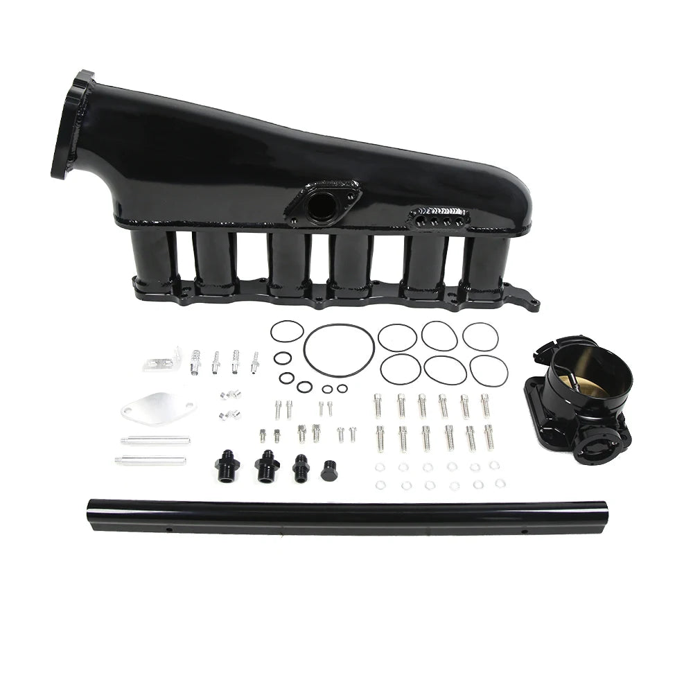 High Performance TIG Weld Intake Manifold for 2JZ GTE With Throttle Body and Fuel Rail