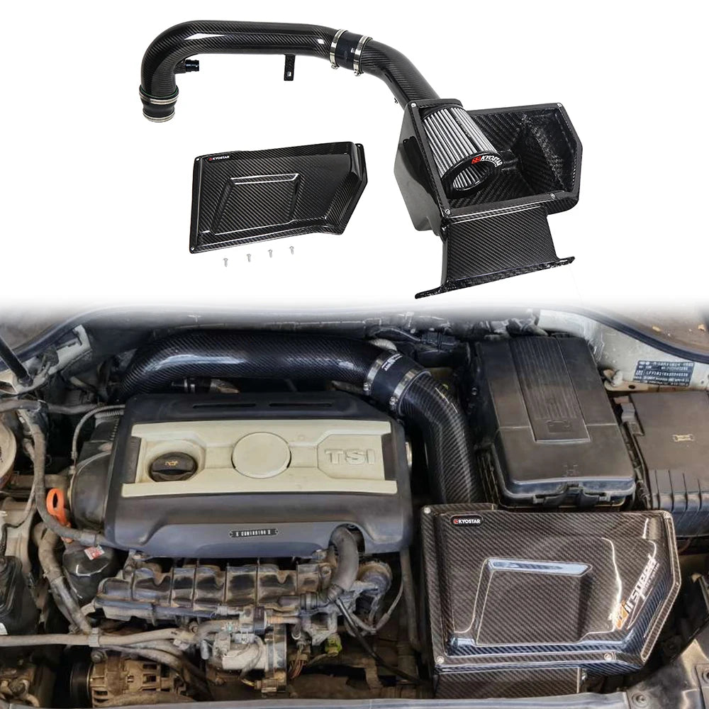 High Quality Dry Carbon Fiber Cold Air Intake System for VW Golf 6 GTI EA888 Gen1 2.0T  2009-2013