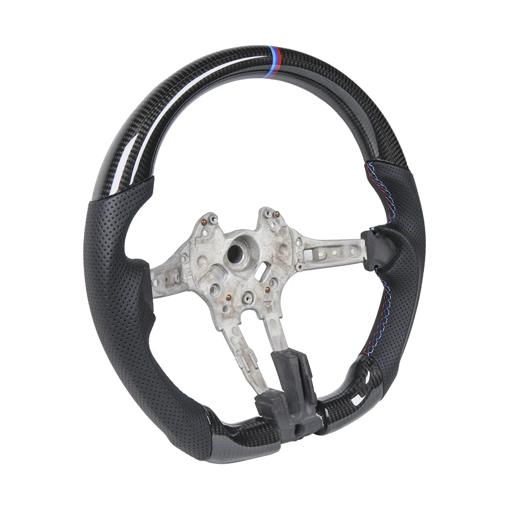 Hot Sale Real Carbon Fiber Flat Sport Steering Wheel Fit for  BMW M3 F30 F20  F22 F25 F32,F33,F36