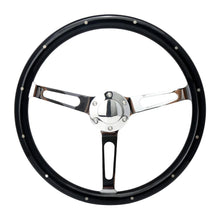 Load image into Gallery viewer, Hot Sale Top Quality Wooden With Rivet 6-Bolt Hollow Spoke 380mm Classic Steering Wheel