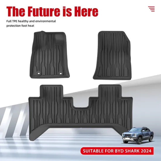 BYD Shark 6 2024 TPE 3D Floor Mat (full set)