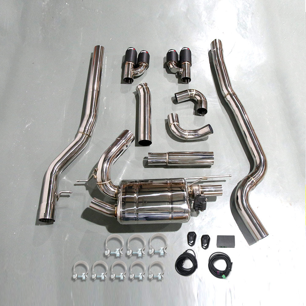 KYOSTAR Cat-Back Valvetronic Exhaust System for F30 F31 F32 F33 F34 N20 2.0T (4 Tips)
