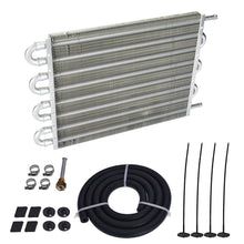 Load image into Gallery viewer, KYOSTAR High Quality Aluminum  Tube &amp; Fin 5/6''  Transmission Oil  Cooler Manual  Radiator Converter  Kit 8-Row Oil Cool