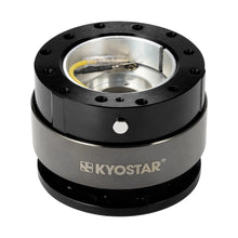 Load image into Gallery viewer, KYOSTAR Universal Racing Sport Car Steering Wheel Multi-Color 'Ding' Sound Quick Release Control Hub With Red Stitch