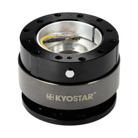 KYOSTAR Universal Racing Sport Car Steering Wheel Multi-Color 'Ding' Sound Quick Release Control Hub With Red Stitch