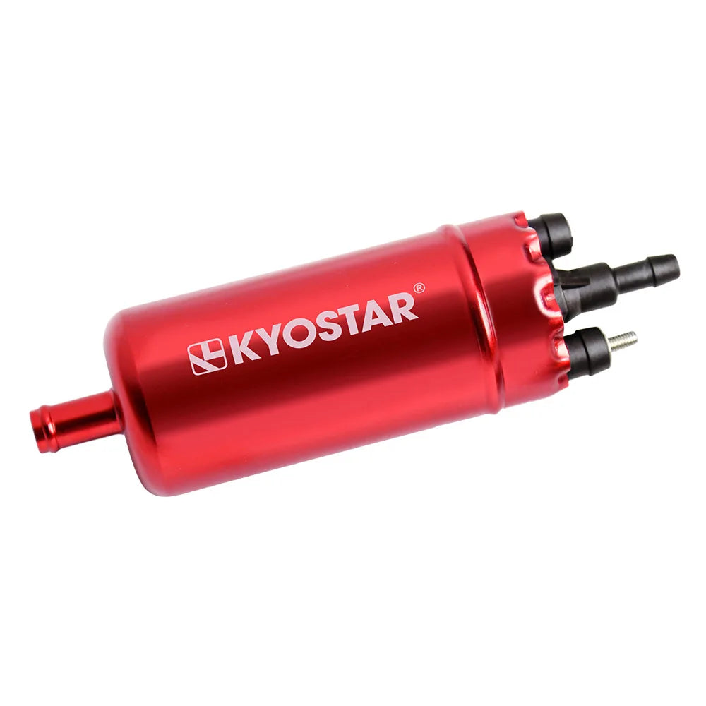 Kyostar Max Pressure 8.5bar 125 psi in Line High Pressure Fuel Pump Installation Kit Universal 12V Replaces 0580464070