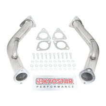 Load image into Gallery viewer, Kyostar Stainless Steels Midpipe Catted Exhaust Downpipe for Nissan 370z Infiniti G37 Q50 Q60 3.7L 2009-2017 Lower Q50 D