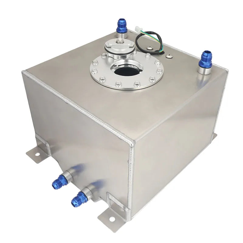 Lightweight Billet Aluminum 10L-80L Race Fuel Cell Surge Tank New Condition with Sensor Cap and Foam