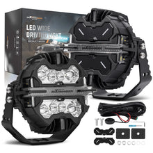 Load image into Gallery viewer, 7inch 2x Round LED Headlights Driving Auxiliary Light Offroad Led Bar 270Â° Beam DRL 150W for Offroad 4X4 SUV