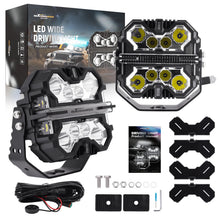 Load image into Gallery viewer, 7inch Driving Auxiliary Light DRL LED Offroad Led Lights Spot Beam &amp; Side Shooter 270-Degree Beam Pattern 150W