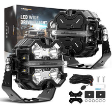 Load image into Gallery viewer, Universal 3.5" LED Fog Driving Headlights, Aluminum Housing, Spot Beam &amp; Side Shooter, IP68, 160W