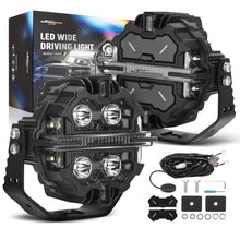 Load image into Gallery viewer, Universal 5" 212W LED Fog Driving Headlights, White/Amber DRL RGB, for Off-Road 4x4 SUV