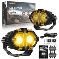 Universal Off-Road Auxiliary Light, 108W/Pair, 10800LM, for Truck/SUV/4x4/Excavator