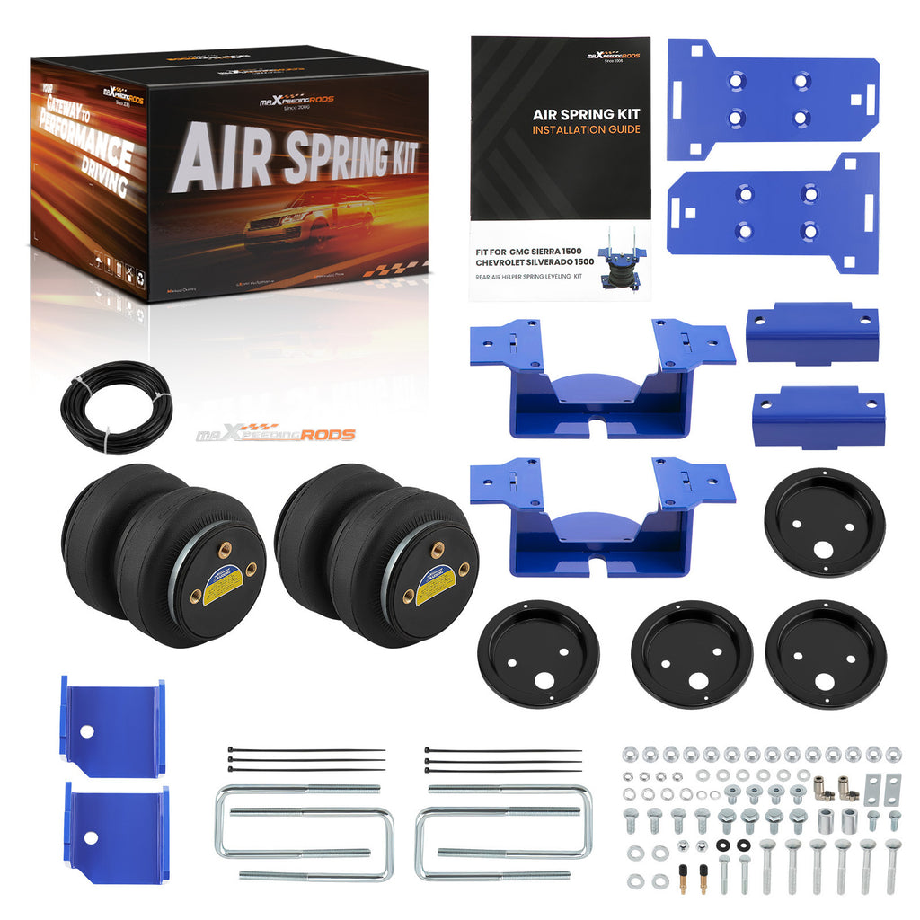 GMC Sierra 1500 / Chevrolet Silverado 4WD Rear Towing Air Bag Assist Air Spring Suspension Kit 2019-2026