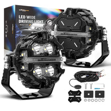 Load image into Gallery viewer, Universal LED Fog Off-Road Auxiliary Light 6000K White RGB DRL for SUV/ATV/UTV/4WD