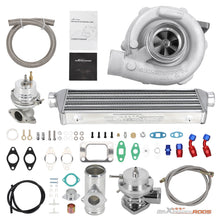 Load image into Gallery viewer, Universal T04E T3 T4 Turbocharger Kit with Intercooler, Oil Lines &amp; BOV Adapter for 1.5-3.0L