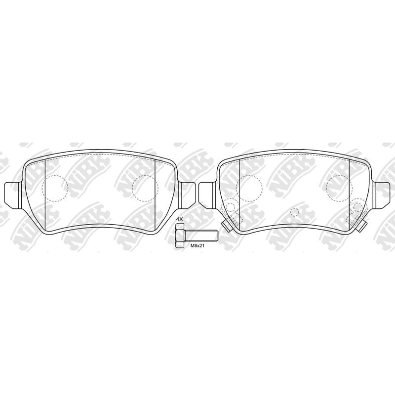 Rear Brake Pads For Holden Hyundai Kia Opel Subaru