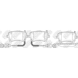 Rear Brake Pads For Audi Bentley Volkswagen
